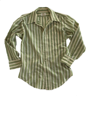 Green striped shirt
